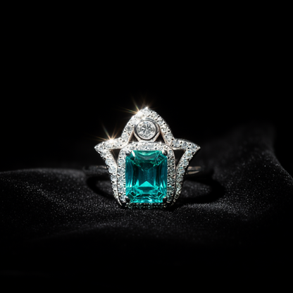 Artistic view Hand of Light ring emphasizing spiritual protection and modern style