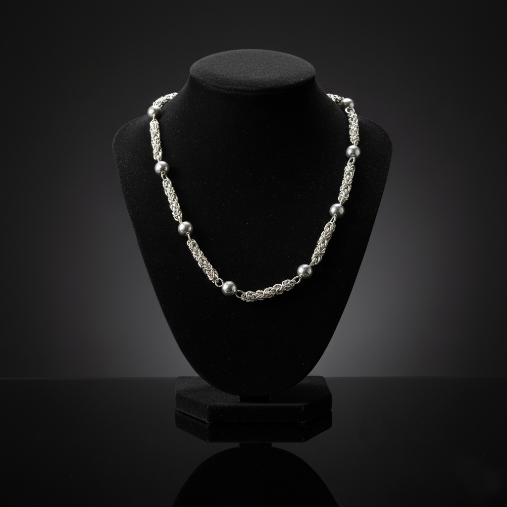 Close-up Moon Path bracelet showing link precision and harmonious design